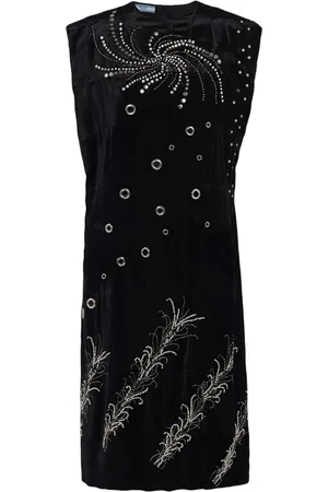 Prada Vestido sin mangas de georgette
