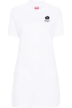 Kenzo Vestido estilo playera tipo polo con motivo Boke Flower
