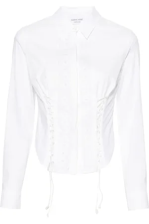 Marine Serre Camisa estilo corset Household