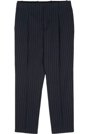 Maison Kitsuné Pantalones tapered con estampado de rayas diplomáticas