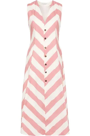 Serafini Vestido con diseño acampanado sin mangas