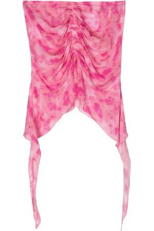 MISBHV Falda corta de gasa con estampado tie-dye
