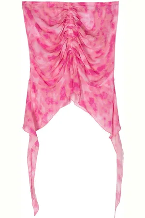 MISBHV Falda corta de gasa con estampado tie-dye