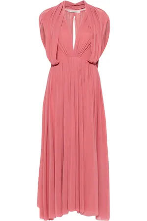 Serafini Vestido midi con detalle drapeado