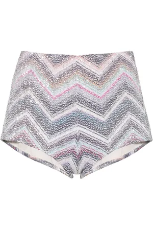 Missoni Shorts en zigzag con lentejuelas