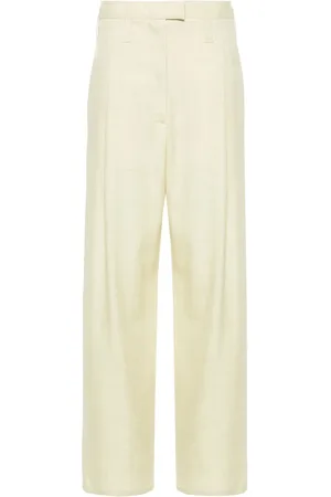 Serafini Pantalones rectos de tejido chambray