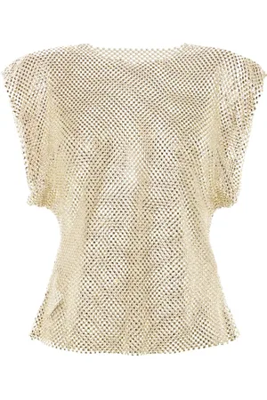 Serafini Blusa con mangas transparentes