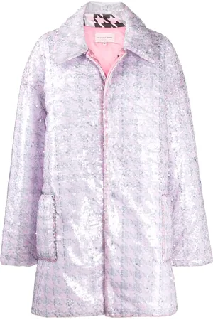 Natasha Zinko Abrigo oversize con motivo pied de poule