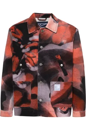 Rassvet Chamarra de mezclilla con estampado abstracto
