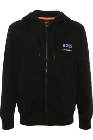 HUGO BOSS Chamarra con capucha y estampado gráfico