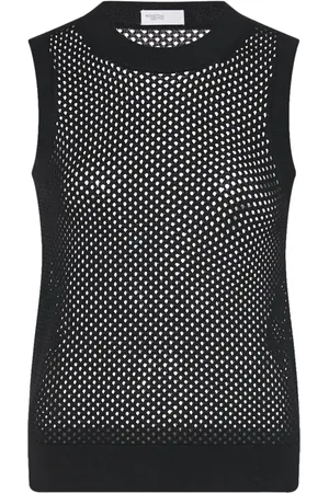 ROSETTA GETTY Vestido midi de tejido fino calado