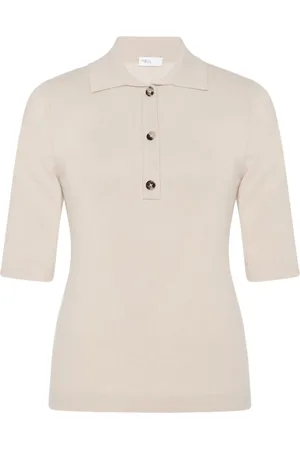 ROSETTA GETTY Playera tipo polo tejida