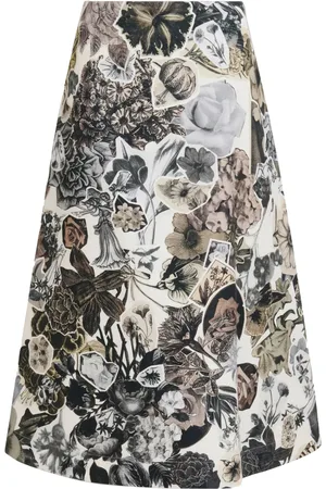 Marni Falda acampanada con estampado floral