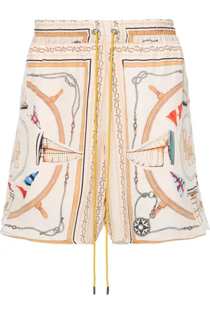 Rhude Shorts de seda Nautica