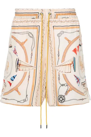 Rhude Shorts de seda Nautica