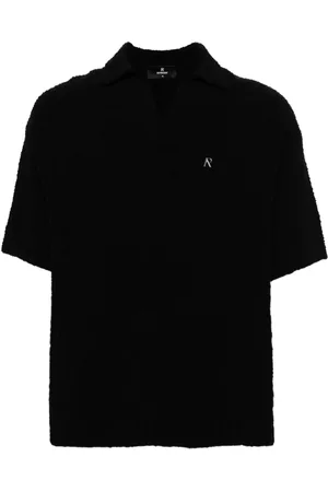 Represent Playera tipo polo tejida de bouclé