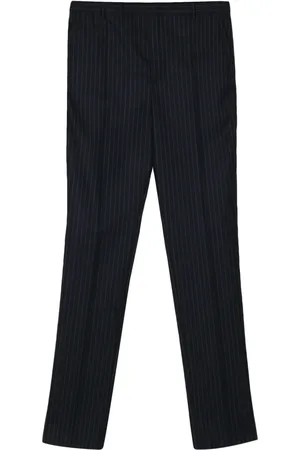 Saint Laurent Pinstriped virgin-wool trousers