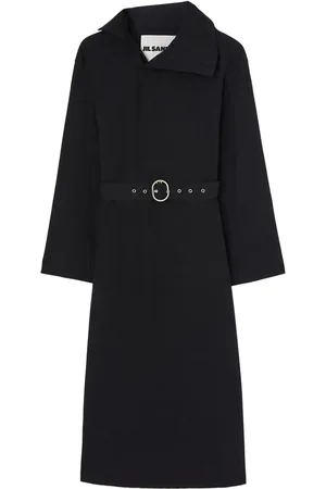 Jil Sander Vestido midi con cinturón