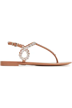 Aquazzura Sandalias Almost Bare con detalles de cristal