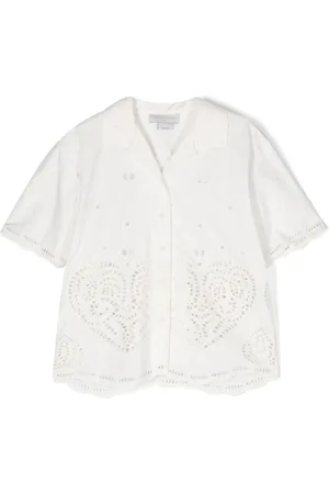 Stella McCartney Camisa con bordado inglés