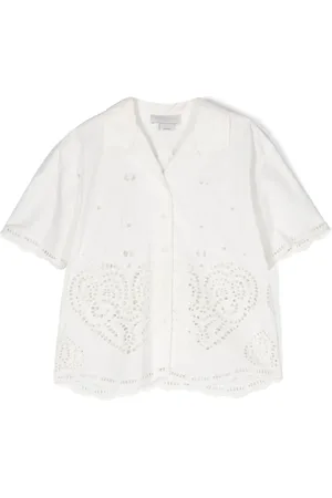 Stella McCartney Camisa con bordado inglés