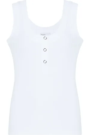 ROSETTA GETTY Top con cuello henley