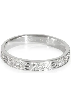 Cartier Anillo Love en oro blanco de 18kt con diamantes