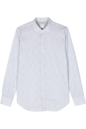 ELEVENTY Camisa con estampado geométrico