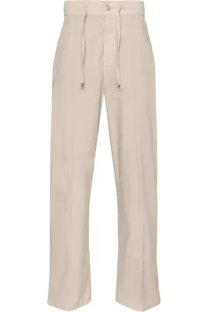 CANALI Pantalones rectos con tiro medio