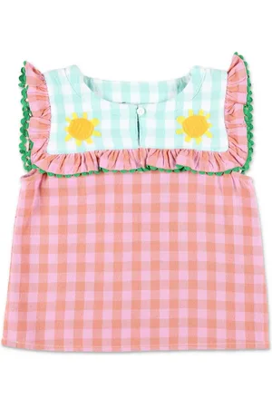 Stella McCartney Vestido con ribete de volantes