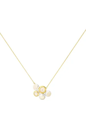 Tasaki Collar M/G Sliced Bezel en oro amarillo de 18kt con perlas