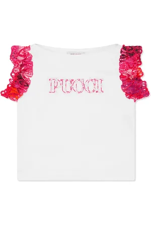 PUCCI Junior Playera con logo bordado