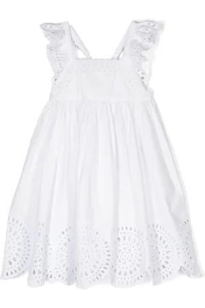 Stella McCartney Vestido con bordado inglés