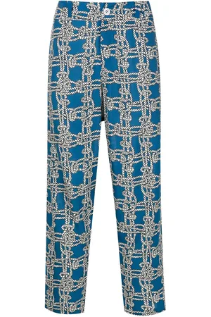 AMIR SLAMA Pantalones con estampado de cuerda