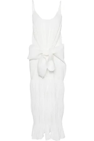 J.W.Anderson Vestido plisado con detalle de nudo