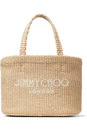 Jimmy Choo Bolsa de playa con logo bordado mini