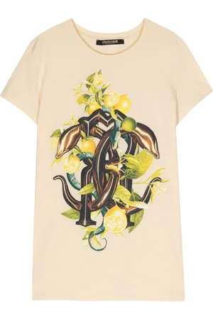 Roberto Cavalli Playera con monograma estampado