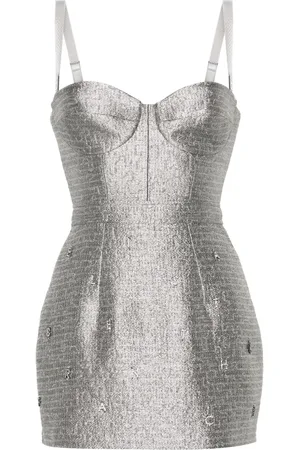 Elisabetta Franchi Vestido corto de tweed