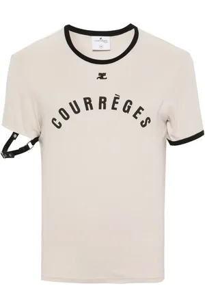 Courrèges Playera con logo estampado