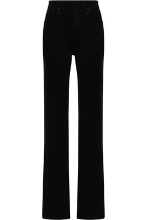 Saint Laurent Jeans rectos con tiro alto
