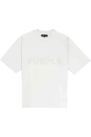 Purple Brand Playera con salpicaduras de pintura estampadas