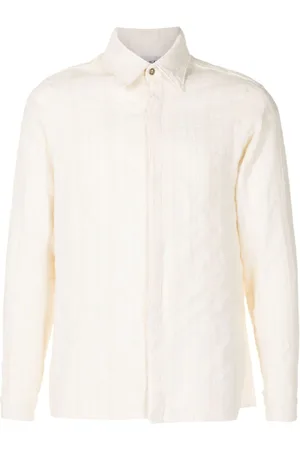 AMIR SLAMA Camisa con motivo de rayas en jacquard