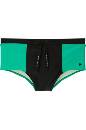 AMIR SLAMA Shorts de playa con paneles
