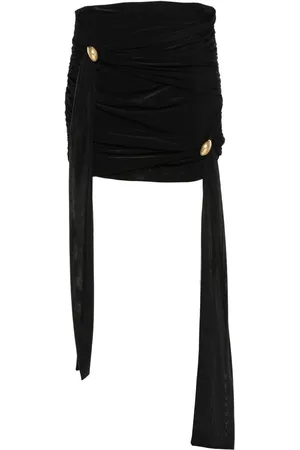 BLUMARINE Falda corta con diseño drapeado