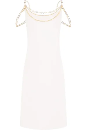 Paco rabanne Vestido midi con tirantes de cadena