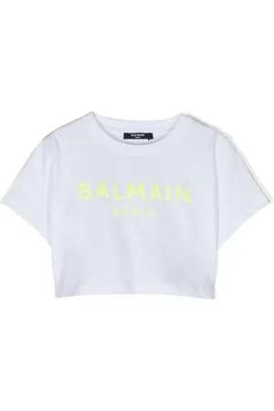 Balmain Playera corta con logo estampado