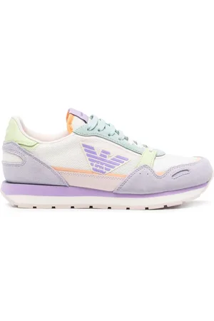 Emporio Armani Tenis con parche del logo y paneles