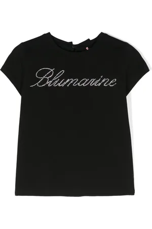 MISS BLUMARINE Playera con detalles de strass