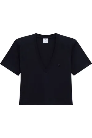 Courrèges Playera con aplique del logo