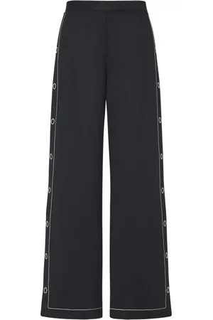 ROSETTA GETTY Pantalones anchos con botones de presión